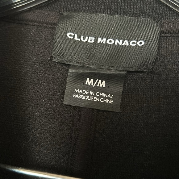 Club Monaco Grey tweed bomber jacket - Picture 2 of 5